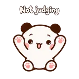 Not judging · Little Bear sticker from Express Yourself
