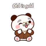 Old is gold · Little Bear sticker from Express Yourself