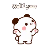 Well I guess · Little Bear sticker from Express Yourself