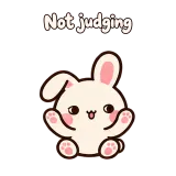 Not judging · Pocket Friends sticker from Express Yourself