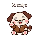 Grandpa · Puppy Pals sticker from Express Yourself