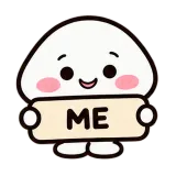 ME — Happy · Little Puddle sticker from Chat Signs