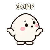 GONE · Dunno · Little Puddle sticker from Express Yourself
