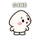 GONE · Searching · Little Puddle sticker from Express Yourself