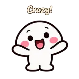 Crazy! · Little Puddle sticker from Chat Reactions