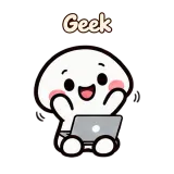 Geek · Little Puddle sticker from Chat Reactions