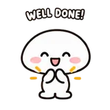 Tiny Applause sticker from Little Puddle