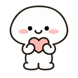 Soft Heart sticker from Little Puddle