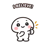 I Believe! sticker from Express Yourself