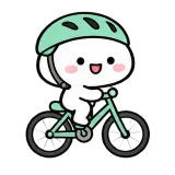Bicycle Ride sticker from Little Puddle