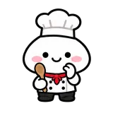 Chef's Kiss Shift sticker from Little Puddle