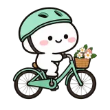 Flower Basket Ride sticker from Little Puddle