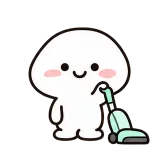 Cleaning Up sticker from Little Puddle