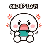 One HP Left sticker from Little Puddle