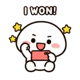 Mobile Victory sticker from Little Puddle