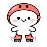 Roll With Me sticker from Little Puddle