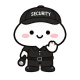 Security Check sticker from Little Puddle