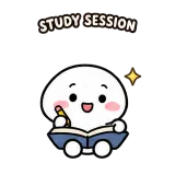 Study Session sticker from Little Puddle