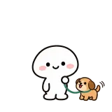 Walkies sticker from Little Puddle