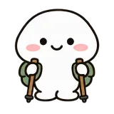 Hiking Time sticker from Little Puddle