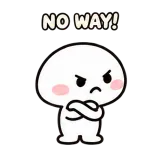 Nah sticker from Chat Reactions