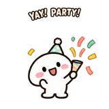 Party Puddle sticker from Express Yourself
