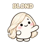 BLOND · Little Puddle sticker from Express Yourself