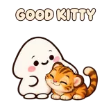GOOD KITTY · Little Puddle sticker from Express Yourself