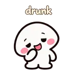 drunk · Little Puddle sticker from Chat Reactions