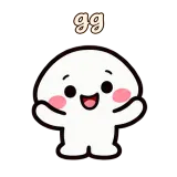 gg · Little Puddle sticker from Chat Reactions