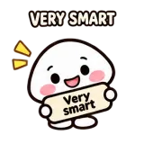 Very smart · Little Puddle sticker from Chat Signs