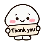 Thank You sticker from Chat Signs