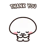 Little Thanks sticker from Little Puddle