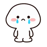 Tiny Sob sticker from Little Puddle