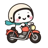 Motorbike Ride · Little Puddle sticker from On the Go