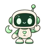 Bot Bye sticker from Little Bots