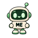 ME — Happy · Little Bots sticker from Chat Signs