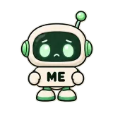 ME — Sad · Little Bots sticker from Chat Signs