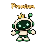 Premium · Little Bots sticker from Chat Reactions