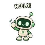 Bot Hello sticker from Little Bots