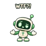 Bot Huh? sticker from Little Bots
