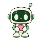 Bot Love sticker from Little Bots