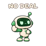 NO DEAL · Little Bots sticker from Express Yourself