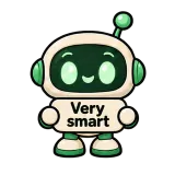 Very smart · Little Bots sticker from Chat Signs