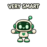 Very smart · Little Bots sticker from Chat Signs
