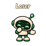 Loser · Little Bots sticker from Chat Reactions