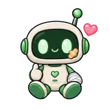 All Patched Up · Little Bots sticker from Express Yourself