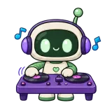 DJ Time · Little Bots sticker from Express Yourself