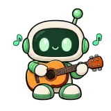 Guitar Jam · Little Bots sticker from Express Yourself