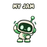 Headphone Vibes · Little Bots sticker from Express Yourself